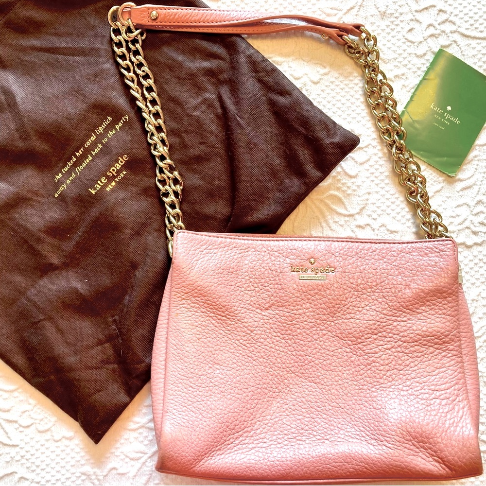 Kate Spade Pebbled Pink Leather Bag